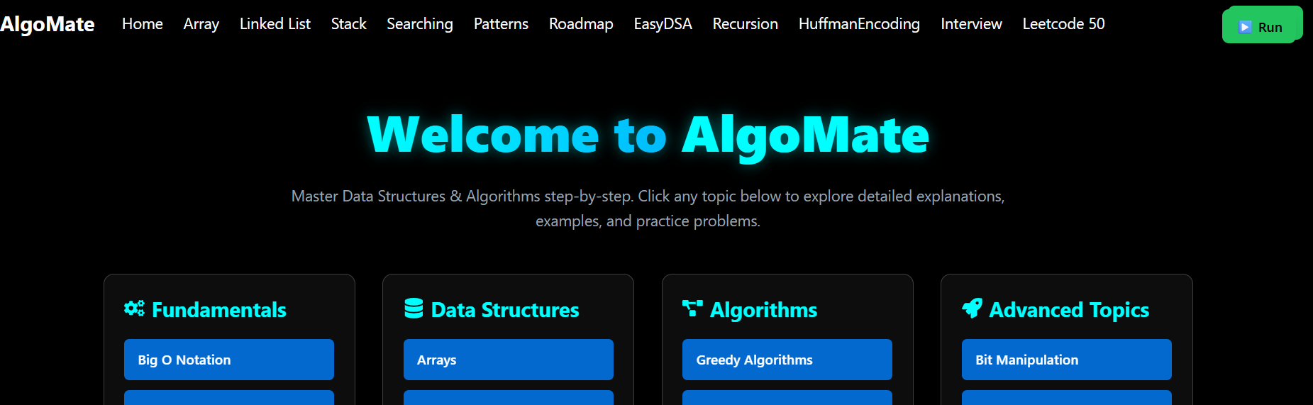 AlgoMate Screenshot